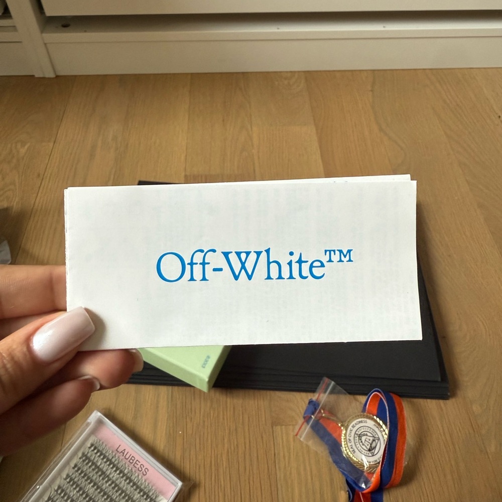 Off-White Cream Rectangular Chunky Frame Sunglass… - image 10